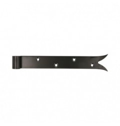 AMIG 15418  
 Gozne gótico 7020  
 250 x 35 x 4 mm  
 Acero  
 Negro