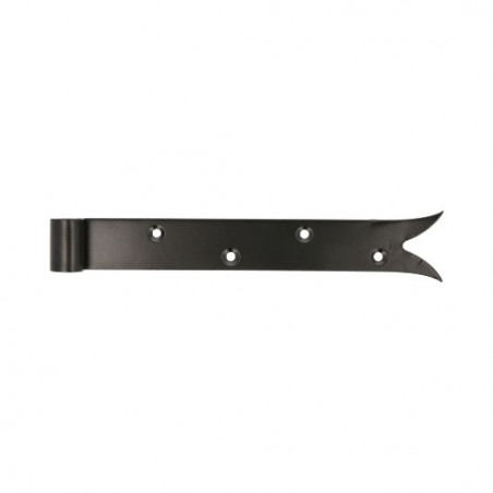 AMIG 15418  
 Gozne gótico 7020  
 250 x 35 x 4 mm  
 Acero  
 Negro