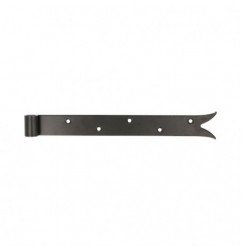 AMIG 15419  
 Gozne gótico 7020  
 300 x 35 x 4 mm  
 Acero  
 Negro
