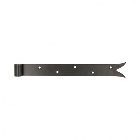 AMIG 15419  
 Gozne gótico 7020  
 300 x 35 x 4 mm  
 Acero  
 Negro