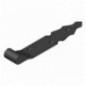 AMIG 15427  
 Gozne gótico 7010  
 400 x 35 x 4 mm  
 Acero  
 Negro