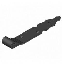 AMIG 15428  
 Gozne gótico 7010  
 450 x 35 x 4 mm  
 Acero  
 Negro
