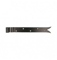 AMIG 15432  
 Gozne gótico 7000  
 350 x 35 x 4 mm  
 Acero  
 Negro