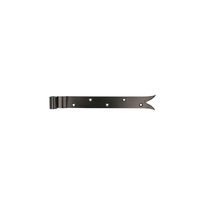 AMIG 15432  
 Gozne gótico 7000  
 350 x 35 x 4 mm  
 Acero  
 Negro