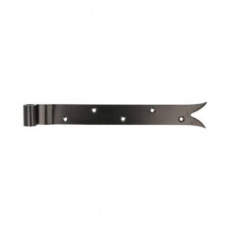 AMIG 15433  
 Gozne gótico 7000  
 400 x 35 x 4 mm  
 Acero  
 Negro