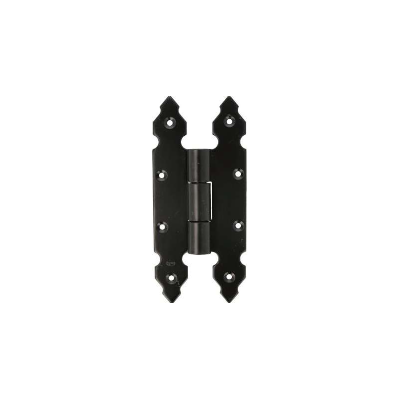 AMIG 15439  
 Bisagra 9100  
 200 x 90 mm  
 Acero  
 Negro