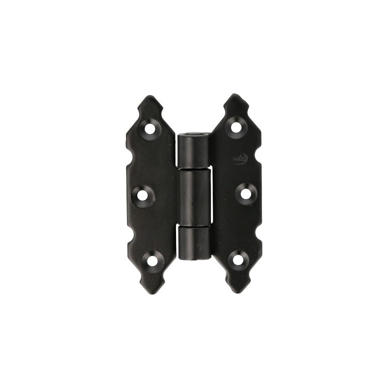 AMIG 15442  
 Bisagra 9010  
 90 x 60 mm  
 Acero  
 Negro