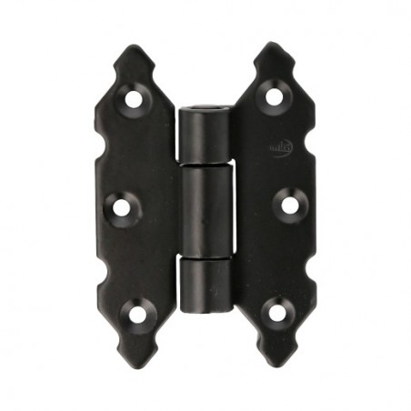 AMIG 15442  
 Bisagra 9010  
 90 x 60 mm  
 Acero  
 Negro