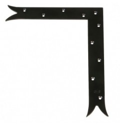 AMIG 15445  
 Escuadra gótica 8500  
 300 x 240 mm  
 Acero  
 Negro - Derecha