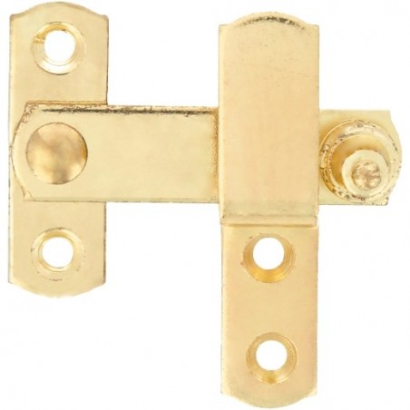 AMIG 15446  
 Aldabilla 4  
 60 x 46 mm  
 Acero  
 Latonado barnizado
