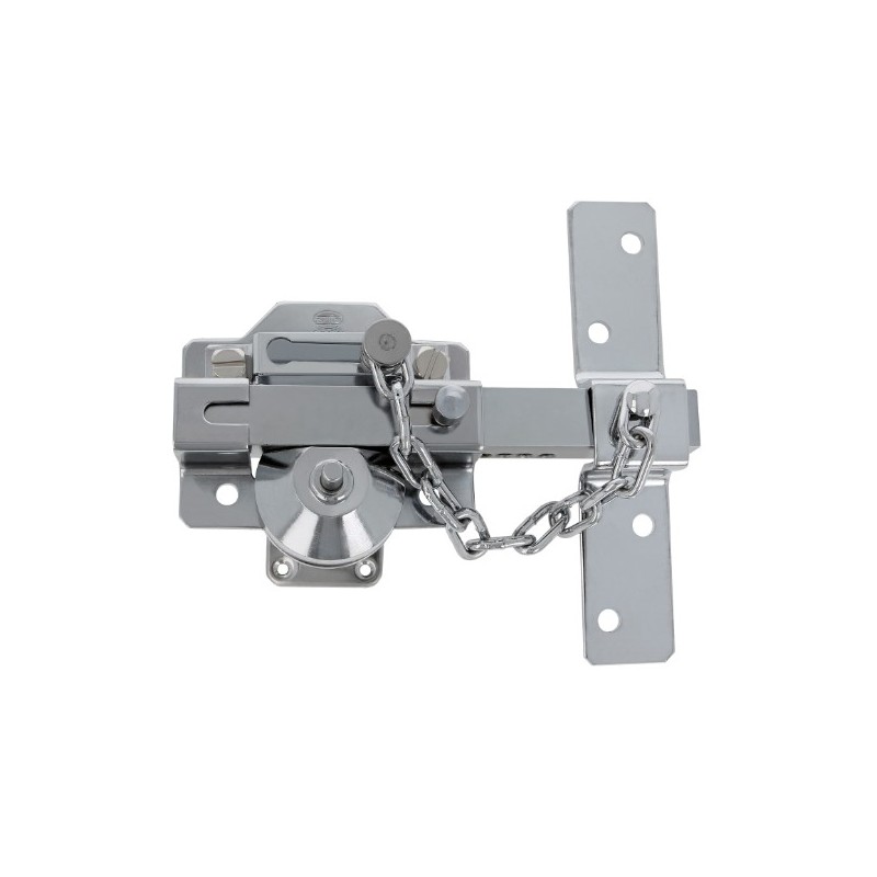 AMIG 15447  
 Cerrojo de seguridad 1C  
 88 x 153 mm  
 Acero  
 Cromado brillo