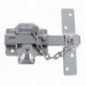 AMIG 15447  
 Cerrojo de seguridad 1C  
 88 x 153 mm  
 Acero  
 Cromado brillo