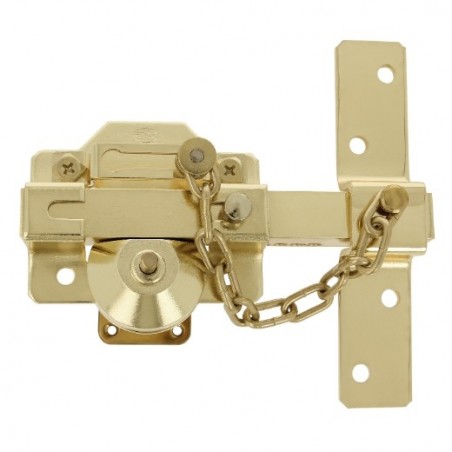 AMIG 15449  
 Cerrojo de seguridad 1C  
 88 x 153 mm  
 Acero  
 Oro