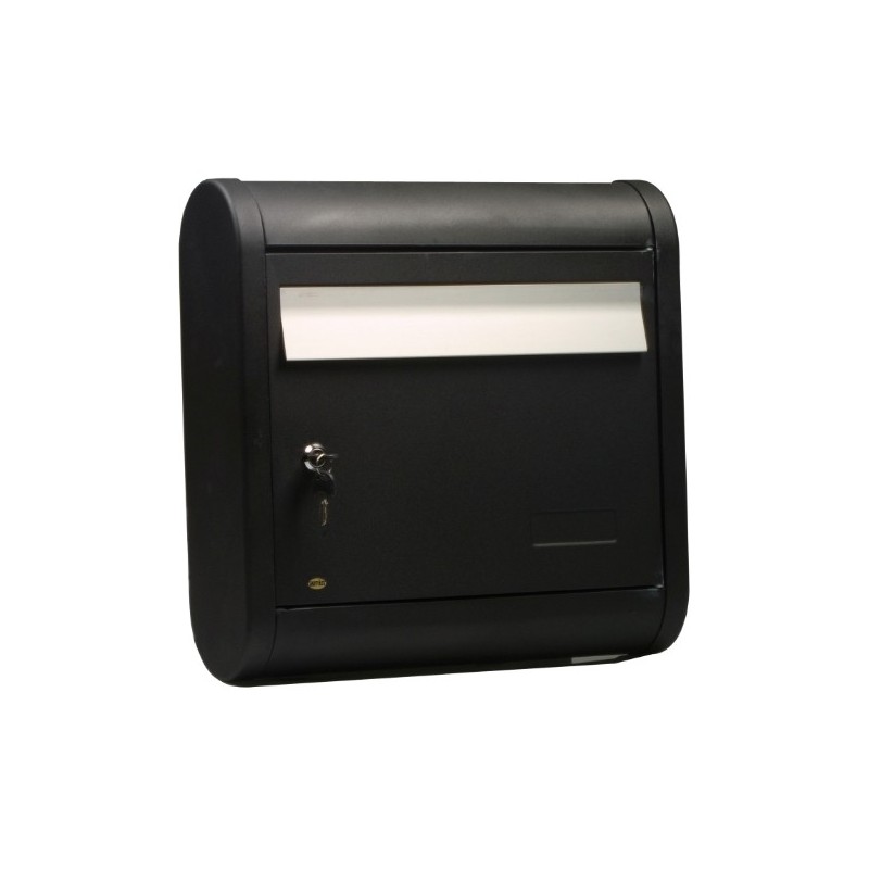 AMIG 15542   Buzón 8   400 x 395 x 120 mm   Aluminio   Negro