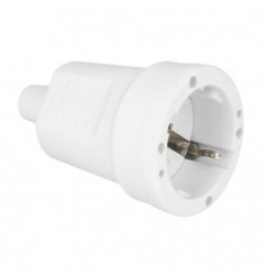 AMIG 15554  
 Base aérea schuko 3243  
 80 x 53 mm  
 Polipropileno  
 Blanco