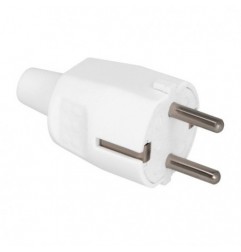 AMIG 15555  
 Clavija schuko 3273  
 75 x 32 mm  
 Polipropileno  
 Blanco