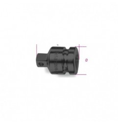 730/15 Adaptador de impacto con cuadrado hembra de 1 1/2&quot, y macho de 1&quot,