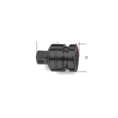 730/15 Adaptador de impacto con cuadrado hembra de 1 1/2&quot, y macho de 1&quot,