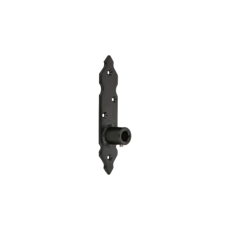 AMIG 15696  
 Pernio regulable 8060  
 170 x 35 x 4 mm  
 Acero  
 Negro