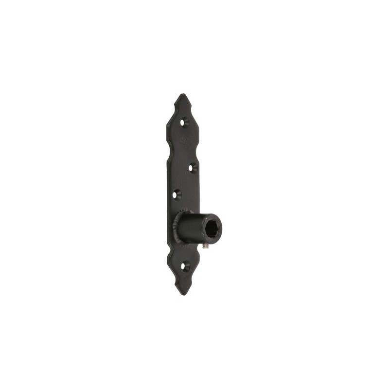 AMIG 15697  
 Pernio regulable 8060  
 170 x 35 x 4 mm  
 Acero  
 Negro