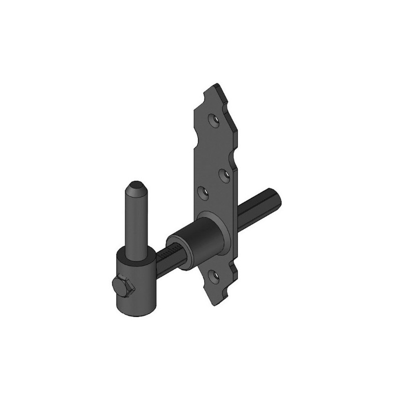 AMIG 15698  
 Pernio regulable 8060  
 170 x 35 x 4 mm  
 Acero  
 Negro
