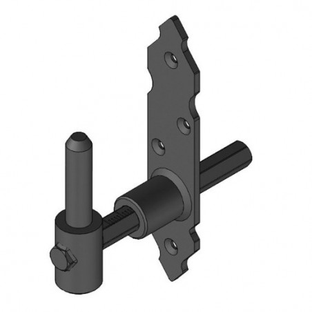 AMIG 15699  
 Pernio regulable 8060  
 170 x 35 x 4 mm  
 Acero  
 Negro