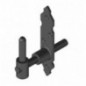 AMIG 15699  
 Pernio regulable 8060  
 170 x 35 x 4 mm  
 Acero  
 Negro