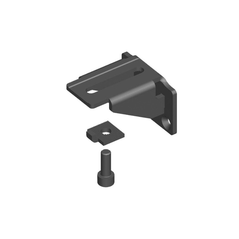 AMIG 15700  
 Soporte para pernio regulable 8080  
 52 x 50 x 35 mm  
 Acero  
 Negro