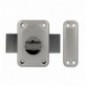 AMIG 15881  
 Cerradura sobreponer 80  
 96 x 66 mm  
 Acero  
 Esmaltado plata