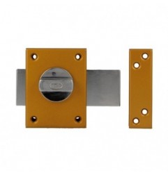 AMIG 15884  
 Cerradura sobreponer 85  
 85 x 65 mm  
 Acero  
 Esmaltado oro