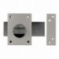 AMIG 15885  
 Cerradura sobreponer 85  
 85 x 65 mm  
 Acero  
 Esmaltado plata