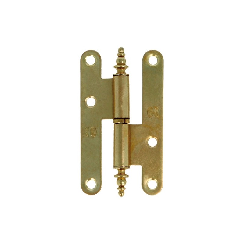 AMIG 1589  
 Pernio 408  
 95 x 52 x 2 mm  
 Acero  
 Lacado dorado - Derecha