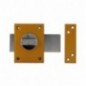 AMIG 15890  
 Cerradura sobreponer 85  
 85 x 65 mm  
 Acero  
 Esmaltado oro