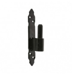 AMIG 15911  
 Pernio gótico 8010  
 160 x 25 x 4 mm  
 Acero  
 Negro
