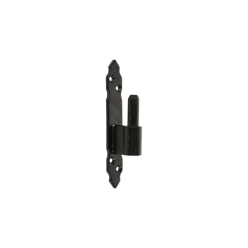AMIG 15911  
 Pernio gótico 8010  
 160 x 25 x 4 mm  
 Acero  
 Negro
