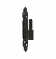 AMIG 15912  
 Pernio gótico 8010  
 160 x 25 x 4 mm  
 Acero  
 Negro