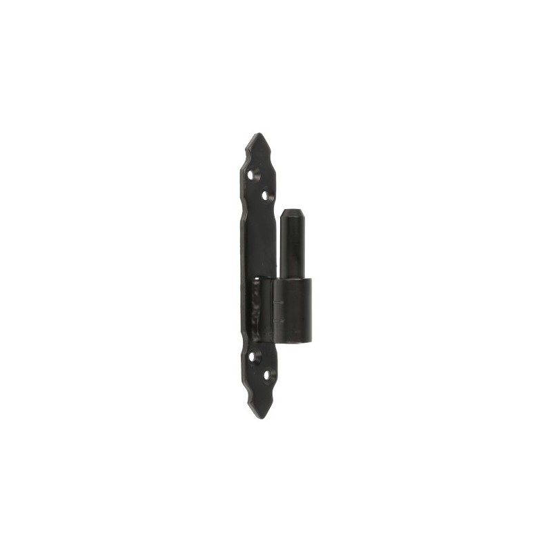 AMIG 15912  
 Pernio gótico 8010  
 160 x 25 x 4 mm  
 Acero  
 Negro