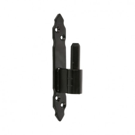 AMIG 15913  
 Pernio gótico 8010  
 160 x 25 x 4 mm  
 Acero  
 Negro