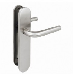 AMIG 15924  
 Manilla con placa 4PX  
 230 x 45 mm  
 Acero inoxidable 18/8  
 Mate