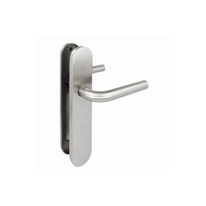 AMIG 15924  
 Manilla con placa 4PX  
 230 x 45 mm  
 Acero inoxidable 18/8  
 Mate