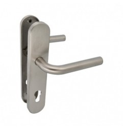 AMIG 15927  
 Manilla con placa 4PXB  
 230 x 45 mm  
 Acero inoxidable 18/8  
 Mate