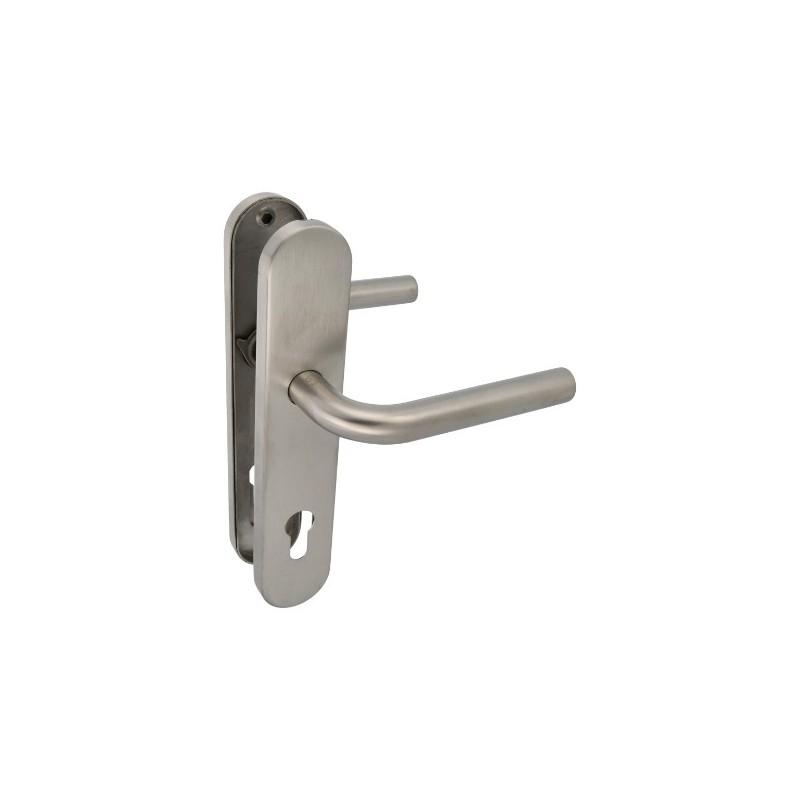AMIG 15927  
 Manilla con placa 4PXB  
 230 x 45 mm  
 Acero inoxidable 18/8  
 Mate