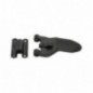 AMIG 15936  
 Herraje automático para balcones de una o dos hojas 2916  
 124 mm  
 Zamak  
 Negro