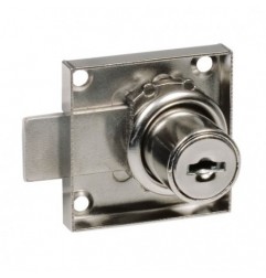 AMIG 16186  
 Cerradura mueble 1A  
 40 x 40 mm  
 Acero  
 Niquelado