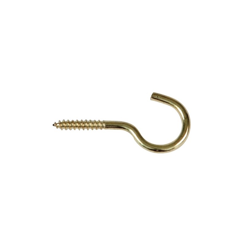 AMIG 16213  
 Hembrilla abierta  
 Ø2 x 23 mm  
 Acero  
 Latonado