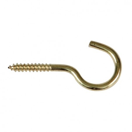 AMIG 16213  
 Hembrilla abierta  
 Ø2 x 23 mm  
 Acero  
 Latonado