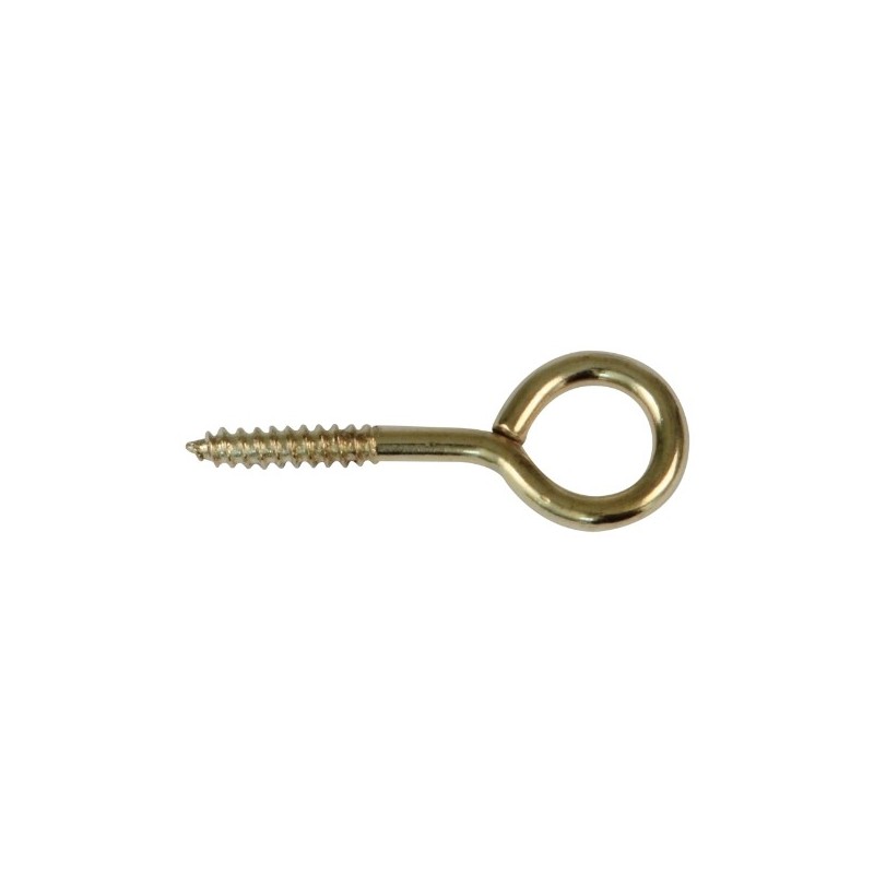 AMIG 16220  
 Hembrilla cerrada  
 Ø3 x 30 mm  
 Acero  
 Latonado