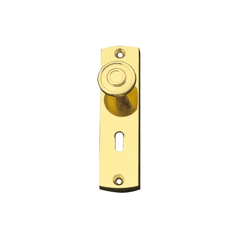 AMIG 1624  
 Escudo tirador 18  
 100 x 30 mm  
 Zamak  
 Latonado