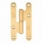 AMIG 1627  
 Pernio perfil laminado 405  
 80 x 41 x 2,3 mm  
 Latón  
 Mate - Izquierda