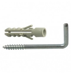 AMIG 16328   Escarpia roscada + taco   Ø3 x 30 mm   Acero   Zincado